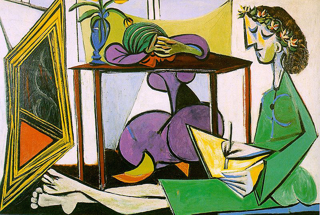 Picasso Interior with girl drawing 1956